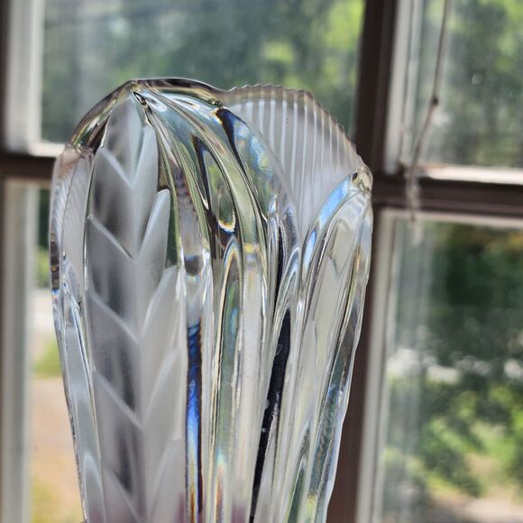 Novelette Precious Lead Crystal Vase With Over 24% PbO Beyer Made In W. Germany - Picture 10 of 12